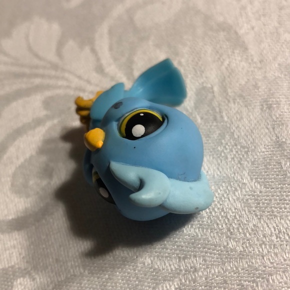 Littlest Pet Shop #317 Blue Cockatoo Bird LPS - Picture 4 of 16